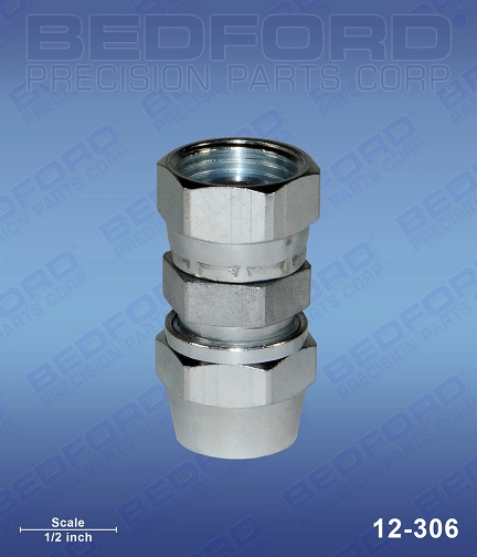 Bedford 12-306 is Binks/Devilbiss 72-1306 Hose Fitting aftermarket replacement
